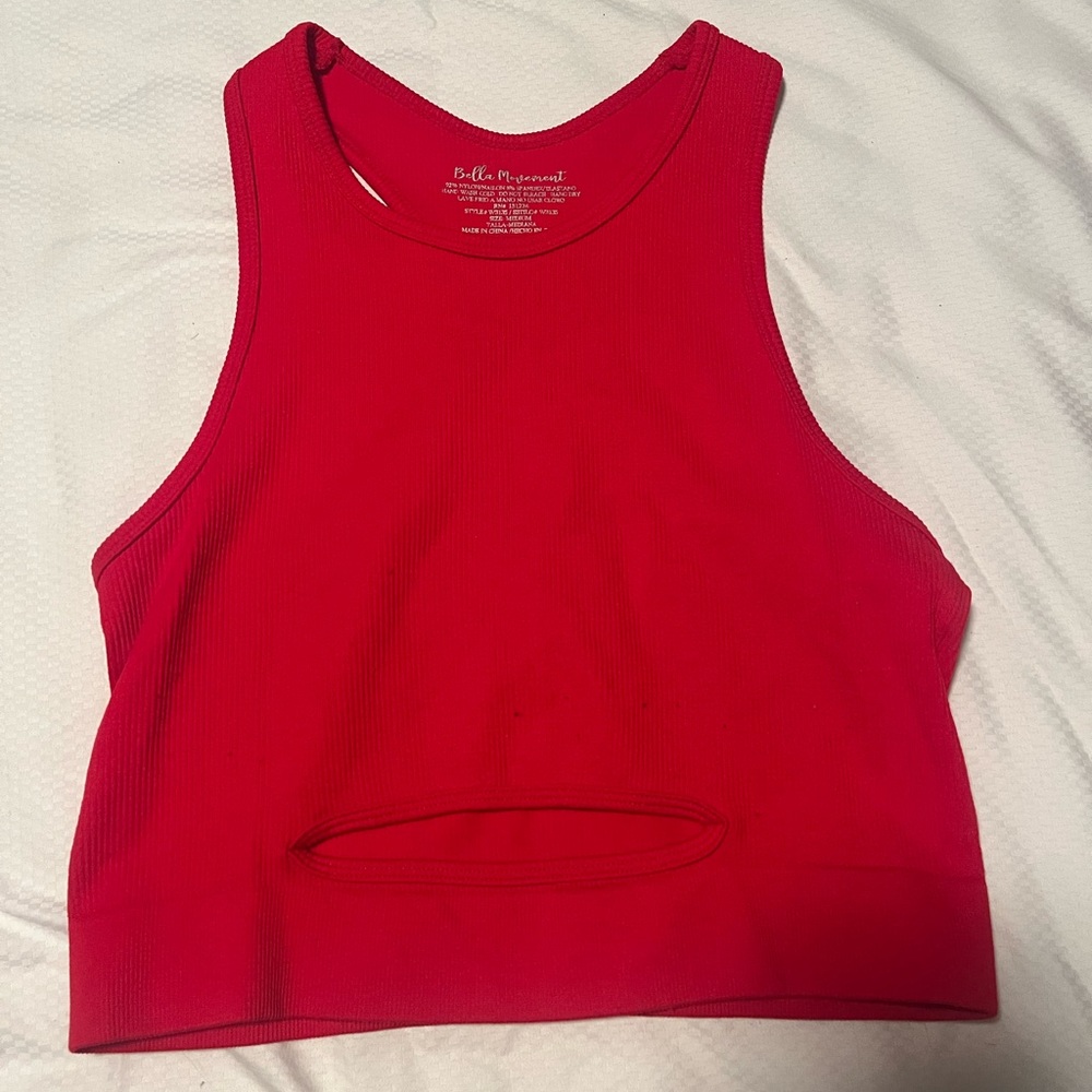 red crop top